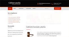 Desktop Screenshot of latscha-avocats.com