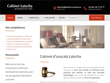 Tablet Screenshot of latscha-avocats.com
